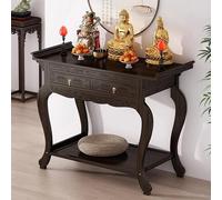 Armadietto da preghiera buddista con cassetto, tavolo da meditazione Puja, 120 cm, santuario personale per la meditazione, casa, Buddha altare in stile cinese