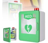 Armadietto DAE, Armadietto a Parete per Defibrillatore DAE, con Allarme Luce Stroboscopica di Emergenza, Design con Angoli Arrotondati, Adatto a Tutte le Scienze Cardiache, Defibrillatore DAE