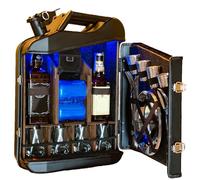 Armadietto decorativo da bar per whisky, mini distributore di bevande, tavolino portatile per casa, regalo per uomini e testimoni dello sposo