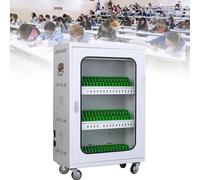 Armadietto di ricarica e sincronizzazione per telefono, armadietto di ricarica e archiviazione per tablet multipli ultra sicuro con spazio per un massimo di 12-60 tablet, porta resistente alla tempe