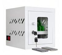 Armadietto di ricarica per cellulari da 20/30/40/50/60 scomparti, Armadio con porta USB ricaricabile con ruote per ristoranti, aeroporti e uffici(6Slots)