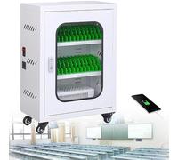 Armadietto di ricarica per telefoni Armadietto di ricarica portatile,Stazione di ricarica per più dispositivi,Stazione di Ricarica Portatile per Telefono Cellulare per Scuola, dormitorio ,30Slots