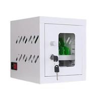 Armadietto di ricarica per telefono cellulare ricaricabile a 12 porte con ruote e serratura a combinazione, stazione di ricarica sicura per telefono cellulare per scuola, chiesa, aeroporto, 20 slot