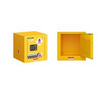 Armadietto di Sicurezza Antideflagrante per Prodotti Chimici | Resistente a Liquidi Infiammabili e Acidi | per Uso Industriale e Laboratorio, a Norme CE(Yellow,2gal)