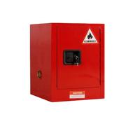 Armadietto di Sicurezza Antideflagrante per Prodotti Chimici | Resistente a Liquidi Infiammabili e Acidi | per Uso Industriale e Laboratorio, a Norme CE(Red,4gal)