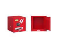 Armadietto di Sicurezza Antideflagrante per Prodotti Chimici | Resistente a Liquidi Infiammabili e Acidi | per Uso Industriale e Laboratorio, a Norme CE(Red,2gal)