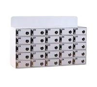 Armadietto di stoccaggio del telefono cellulare a parete con serrature e chiavi 100 slot Governo di gestione del telefono cellulare per ufficio e classe nization