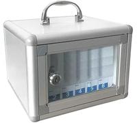 Armadietto di stoccaggio for telefoni cellulari con montaggio a parete in lega alluminio maniglia for aula e ufficio Cassetta sicurezza for telefono cellulare a 6 slot for la dell'esame(12)