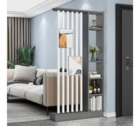 Armadietto divisorio da parete moderno, con mensole per la privacy, per casa, ufficio e dormitorio, soluzione elegante per separare le stanze