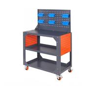 Armadietto for riparazioni auto, organizer con piastra di sospensione e maniglia, carrello portautensili a 3 livelli con ruote, for officina di riparazione garage(Style 2,78x45x80cm)