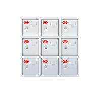 Armadietto for Telefoni Cellulari, Cassetta di Sicurezza for Cellulari, Acciaio Mobiletto for Cellulare, Cassaforte Portatile for Ufficio, Palestra, Carcere, Scuola, Fabbriche e Truppe(56x55x25cm)