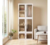Armadietto guardaroba modulare, pieghevole, armadio per camera da letto, 10 scomparti, 6 ante e 1 appendiabiti, armadi per camera da letto per guardaroba, cabina armadio (170 x 69 x 50 cm)