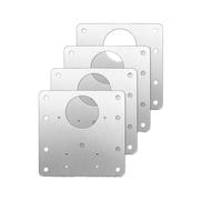 Armadietto in acciaio inossidabile pannello di rip Confezione da 8 piastre di riparazione for cerniere for mobili in acciaio inossidabile con viti(4 Pieces)