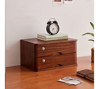 Armadietto in legno con serratura - Scatola portaoggetti da scrivania con 1 cassetto per organizzare documenti e file in modo sicuro - elegante organizer per casa e ufficio