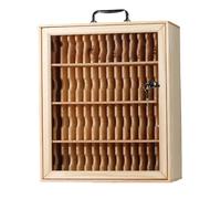 Armadietto in legno per cellulare per studenti. Armadietto portaoggetti resistenistente con maniglia. Cassetta di sicurezza per telefono per aule scolastiche e aule d'esame. Design durevole.