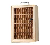 Armadietto in legno per cellulare per studenti, armadietto sicuro per riporre iltelefono con maniglia, resistente cassetta di sicurezza per aule scolastiche e aule d'esame, durevole e comodo