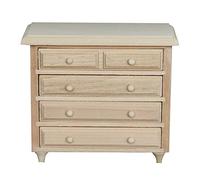 Armadietto in miniatura per casa delle bambole in legno, scala 1:12, accessori per mobili, stile 2