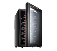Armadietto intelligente per la conservazione del vino da 18 bottiglie, cantinetta elettronica indipendente a temperatura costante, controllo digitale della temperatura, armadietto bar con funzionament