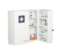 Armadietto medicinali Mobiletto medicinale Cassetta pronto soccorso 11 scomparti