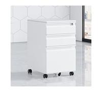 Armadietto mobile con serratura a 3 cassetti in acciaio, per ufficio, dal pavimento al soffitto, porta documenti sicuro ed elegante, per uso domestico e ufficio