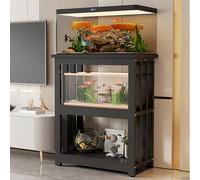 Armadietto per acquario, Mensole regolabili in acciaio a più livelli, grande rack per recinzione rettile, staffa di stoccaggio per ufficio domestico