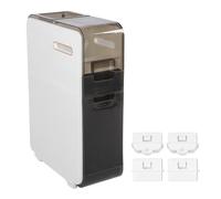 Armadietto per Bagno Magro, Armadio per Pavimenti per Bagno Stretto per il Bagno in Plastica Bagno Piccolo Organizzatore di Stoccaggio Sopra L'armadio del Gabinetto per