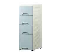 Armadietto per bagno Narrow Blue Kitchen Drawer Box SpaceSaving Closet nizer Stylish Crack Cabinet per piccoli spazi, versatile soluzione di archiviazione