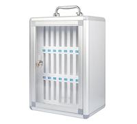 Armadietto per cellulare con 12/24/36/48/60 slot in lega di alluminio Supporto per telefono da parete per scuole e aziende.