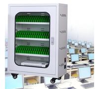 Armadietto per cellulare con 60 porte e ruote universali per stazione di ricarica, ideale per scuole, chiese, aeroporti