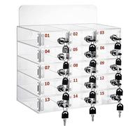 Armadietto per cellulare con serratura e chiavi, montaggio a parete, per uffici, aule e spazi condivisi