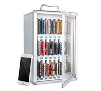 Armadietto per cellulare con serrature numerate, 60 scomparti per scuola e ufficio, ideale per ambienti di esame e lavoro, design trasparente