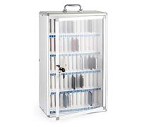 Armadietto per cellulare con serrature numerate, 60 scomparti per scuola e ufficio, ideale per ambienti di esame e lavoro, design trasparente