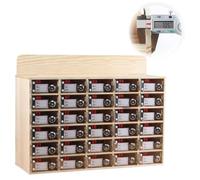 Armadietto per cellulare in legno multi-porta, organizer trasparente a 6 scomparti con cerniera, scatola di sicurezza per aziende, uffici e scuole, soluzione ideale per la prigione del telefono