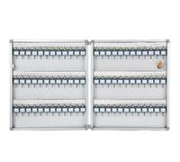 Armadietto per Chiavi a 24/32/48/72 Posizioni, Cassetta di Sicurezza per Chiavi da Muro, con Etichette Colorate Etichette Adesive e Ganci(72Key)