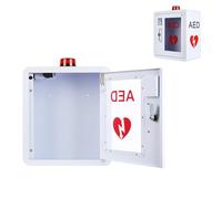 Armadietto Per Defibrillatore Automatico Esterno (DAE), Armadietto Di Primo Soccorso Con Serratura a Chiave, Volume Altoparlante: 85-120dB, Allarme E Luce Di Allarme, Compatibile Con La Maggior