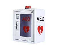 Armadietto per defibrillatore DAE, armadietto per defibrillatore DAE di Pronto Soccorso con Serratura Triangolare e 2 Chiavi, Acciaio da 1,2 mm e Sistema di Allarme, per casa/Ufficio/Ospedale/luoghi