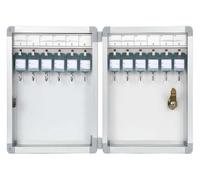 Armadietto per la gestione delle chiavi a parete con etichette, lega di alluminio resistente per proprietà sicure e organizzazione delle chiavi del veicolo in immobili e concessionarie