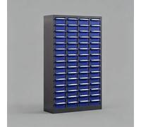 Armadietto per lo stoccaggio di parti metalliche, bulloni e dadi; Organizer per minuteria con cassetti in ABS rinforzato ed etichette adesive - Ideale per casa, garage e fabbrica(60-Drawers)