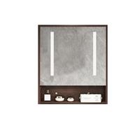 Armadietto per medicinali a parete con specchio multistrato, facile installazione, versatile, per bagno, cucina o soggiorno (modello intelligente 57 x 70 x 12 cm)