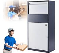 Armadietto per pacchi, grande capacità, antifurto, con scatola portaoggetti con serratura e slot per deposito, per uso sicuro in casa o in ufficio