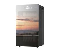 Armadietto per Posate Verticale in Acciaio Inossidabile a Doppia Porta da 80 Litri con essiccatore a circolazione ad Alta Temperatura e Funzionamento Indipendente Superiore e Inferiore