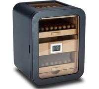 Armadietto per sigari con igrometro di precisione, circolazione dell'aria a 360° e umidificatore per conservare e invecchiare sigari di alta qualità