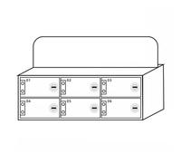 Armadietto Per Telefoni Cellulari Bianco Armadietto Per Telefoni Cellulari Per La Scuola Cassetta Di Sicurezza Per Officina Di Fabbrica Con Serratura Scatola Per Cellulari Di Grande Capacità (S : 6)