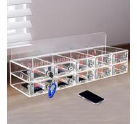 Armadietto per telefono cellulare per classe, 10 slot Clear Cell Phone Locker Box, Armadietto da parete per telefoni cellulari, perfetto armadietto tascabile per scuola e ufficio