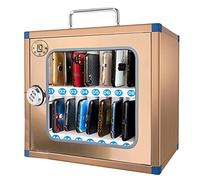 Armadietto per telefono in acciaio inox, cassaforte a parete con codice di sicurezza, per scuola, ufficio e gestione dei dipendenti, armadietto portatile per telefoni cellulari