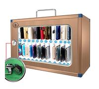 Armadietto per telefono in acciaio inox, da parete, con lucchetto con codice di sicurezza, per scuole e uffici, sicuro per la gestione dei telefoni cellulari