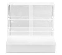 Armadietto per torte da casa delle bambole, vetrina in miniatura per casa delle bambole 1:12, armadietto per dessert in acrilico con ripiani trasparenti, mobili decorativi in minia