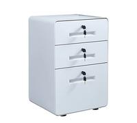 Armadietto per ufficio Archivio Verticale Supporto Stampante Metallo per Formato A4 o Lettere Sotto Armadio da Scrivania, Cassetto 3/4, W17.3inch×H25.5inch×D15.3" Armadio verticale per archivio (3