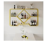 Armadietto per vino da parete con porta bicchiere da vino, scaffale da bar galleggiante per espositore per vino, espositore per bicchieri da piedi appesi con luce a LED, portabottiglie per armadio
