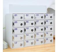 Armadietto porta cellulare da parete, in acrilico, con 15 scomparti, porta chiavi, ideale per cellulari e accessori, design salvaspazio per casa e ufficio